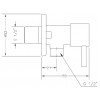 Кутовий вентиль GENEBRE Tau Angle12 (310405)